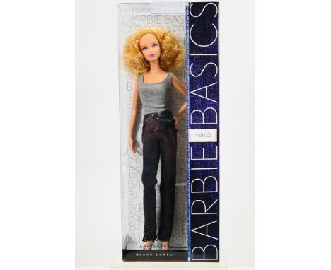 Mattel - Barbie - A boxed Barbie Basics 'Black Label' Model 03 Collection 002 doll. The doll appears Mint in Very Good sealed