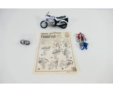 Bandai - Popy - Robo Machine - 2 x unboxed models, a BMW K-Series and a Devil Invader. They show signs of use and are uncheck