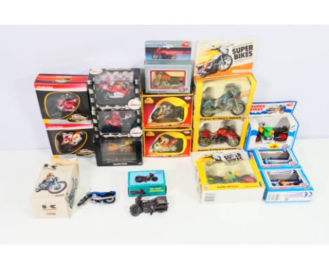 Guisval - Vitesse - Zee Toys - Onyx - A group of boxed motorcycle models including Suzuki Katana, Suzuki RGV, Ducati 996, Yam
