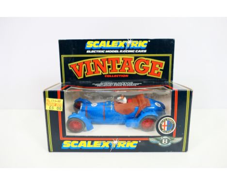 Scalextric - A boxed 1980s Scalextric 'Vintage Collection' C306 2.3 litre Alfa Romeo. The model in blue with RN8 appears to b