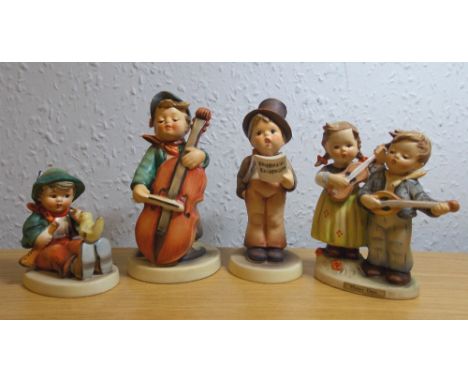 FOUR MJ HUMMEL FIGURES INC HAPPY DAYS