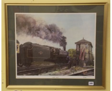 L SIVATT LIMITED EDITION PRINT 324/850 LAST DAY -RAILWAY PRINT F/G