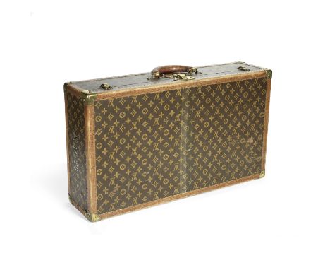 A CLASSIC MONOGRAM CANVAS HARDSIDED TRAIN CASE WITH BRASS HARDWARE, LOUIS  VUITTON, 2000s