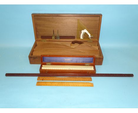 A collection of ninety-seven fruitwood draughtsman's railway curves, each stamped with a number from 2-240, (no.s 5 and 8 mis