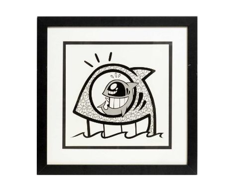 El Pez(Spanish, Contemporary)Submersible Smile,signed,limited edition silkscreen, 41/44,30 x 30cms, in frame.