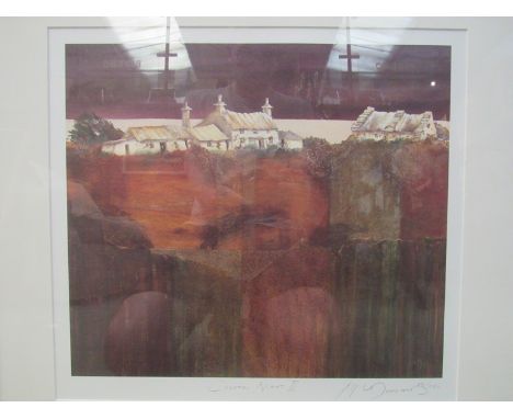 A Gillian McDonald limited edition print entitled "Coastal Night II" No. 85/850, gilt framed and glazed, 35cm x 39.5cm