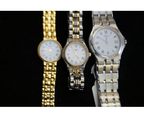 Gents Rotary wristwatch together with 2 ladies rotary wristwatches 