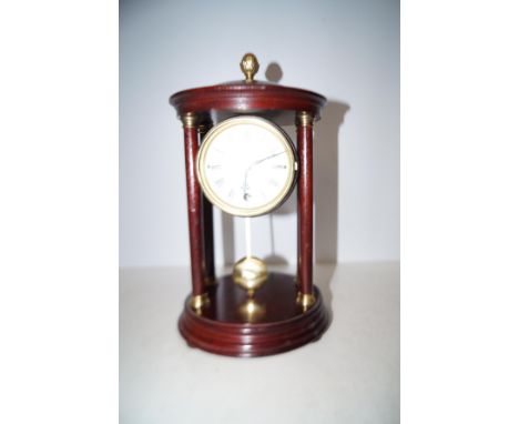 Arpport London mantle clock with pendulum &amp; key 