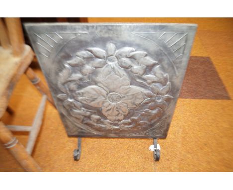 Art nouveau fire screen