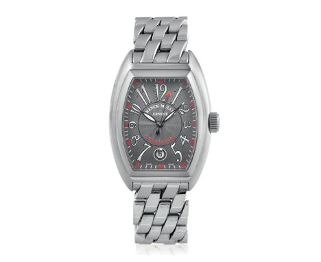 FRANCK MULLER CONQUISTADOR REF. 8005 SC, 2000s - Case: signed, n. 3707, stainless steel, caseback with screws. Bracelet/Strap
