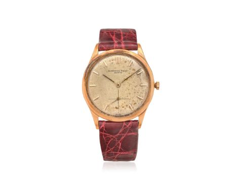 AUDEMARS PIGUET REF. 5007 IN GOLD, 50s - Case: signed, n. 5007, 18K gold, snap-on caseback. Bracelet/Strap: – Dial: signed, s