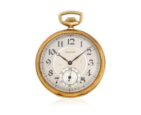 WALTHAM IN GOLD OWNED BY UMBERTO NOBILE, 1920s - GIFT FROM THE ITALIAN COMMUNITY OF PROVIDENCE IN 1926. PROVENANCE FROM THE F