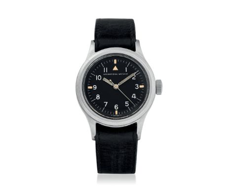IWC MILITARY WATCH REF. 6B/346 ISSUED SOUTH AFRICAN AIR FORCE, 60s - Case: signed, n. 8649, stainless steel, screw-down caseb