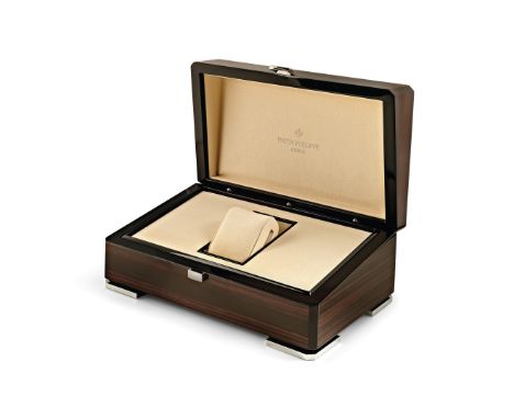 PATEK PHILIPPE BOX - Wooden box,&nbsp;reference H997.EM123, for Nautilus and Aquanaut models, with cloth cover and outer-box.