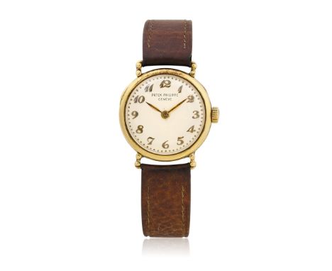 PATEK PHILIPPE IN GOLD, 1920s - Case: signed, n. 601833, 18K gold, hinged caseback, missing dome. Bracelet/Strap: – Dial: sig