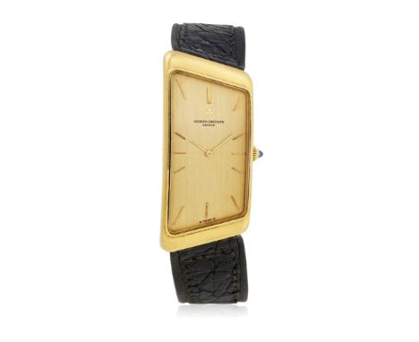 VACHERON & CONSTANTIN PRESTIGE DE LA FRANCE REF. 35202 IN GOLD, BOX AND GUARANTEE, 70s - Case: signed, n. 546864, 18K gold, s