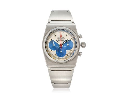 ZENITH EL PRIMERO DEFY REF. A783, ANNI '70 - Case: signed, n. 019E832, stainless steel, screw-down caseback stamped NA 50038-