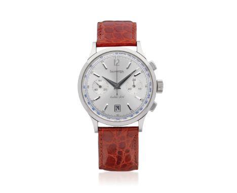 EBERHARD EXTRA-FORT REF. 31950 AUTOMATIC CHRONOGRAPH, 90s - Case: signed, n. 0015, in stainless steel, caseback with screws, 