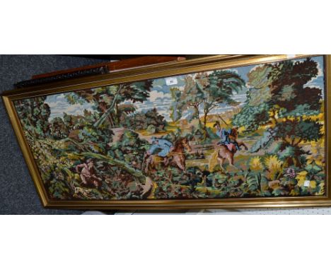 Pictures and Prints - wool tapestry pictures, framed prints;  etc 