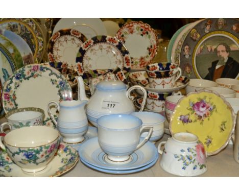 Teaware - a Royal Stafford Imari tea service;  other teaware;  a Royal Stafford blue banded tea for one;  etc 