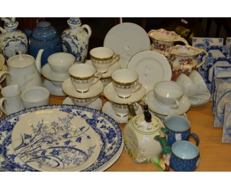 Ceramics - a Denby coffee pot; a Noritake Windrift pattern part tea service, a Masons fruit basket pattern lustre jug, anothe