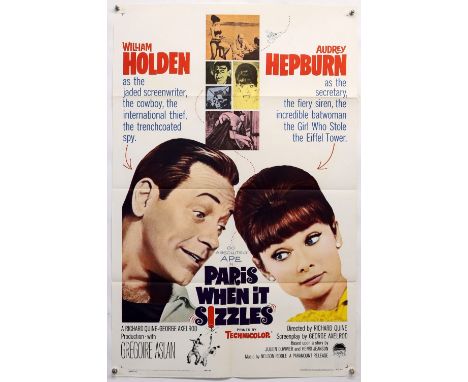 11 One Sheet film posters including Paris When It Sizzles, The Lawbreakers, Alfred Hitchcock's Rope (R-1983), Hanover Street,