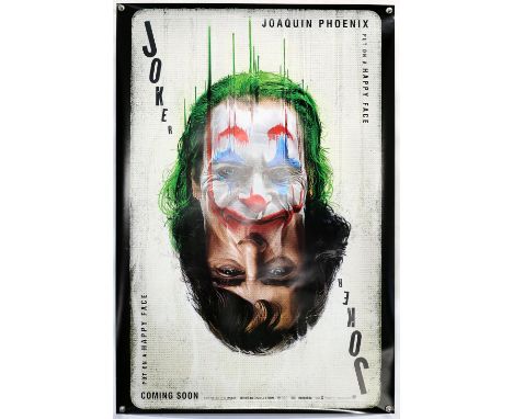 Joker (2019) Thai One Sheet film poster, double sided rare playing card style, rolled, 27 x 40 inches.           