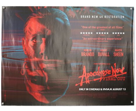 Apocalypse Now Final Cut (R-2019) British Quad film poster, War directed by Francis Ford Coppola &amp; starring Marlon Brando