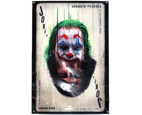 Joker (2019) Thai One Sheet film poster, double sided lightbox version, rare playing card style, rolled, 27 x 40 inches.     