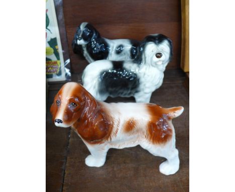 Three Melba Ware dogs