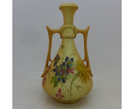 A small Royal Worcester vase, 1021, 14cm