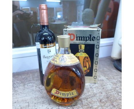 Two bottles; Dimple Haig Scotch Whisky, 750ml, boxed and Bagordi Rioja