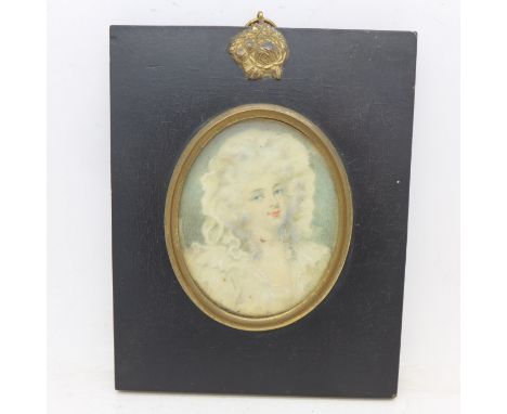 A Georgian miniature portrait of Maria Fitzherbert