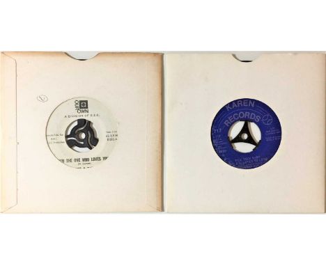 US - 7" SOUL RARITIES. A wonderful pack of 2 7" soul rarities. Artists/ titles include Pat &amp; Pam - I'm The One Who Loves 