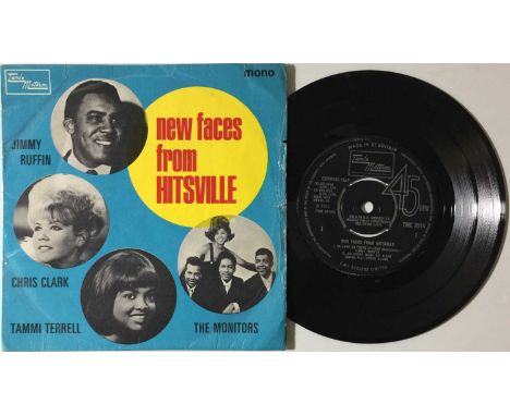 VARIOUS - NEW FACES FROM HITSVILLE EP (ORIGINAL UK COPY - TAMLA MOTOWN TME 2014). A top Motown rarity with this original 1966