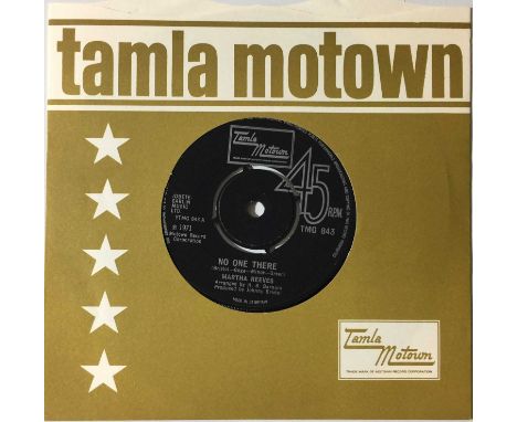 TMG 843 - MARTHA REEVES - NO ONE THERE 7". The original 1973 UK Tamla Motown 7" copy of Martha Reeves - No One There c/w (I'v