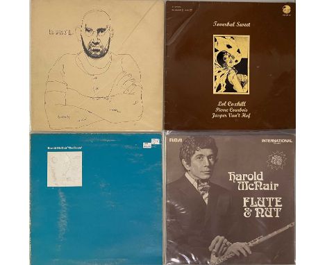 LOL COXHILL/HAROLD MCNAIR - LPs. Lovely split pack of 4 x LP rarities featuring these British woodwind specialists. Titles ar