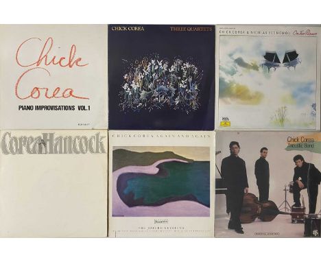 CHICK COREA/ LARRY CORYELL - LP PACK. A wonderful pack of 25 jazz LPs by Chick Corea and Larry Coryell. CC titles include Ret