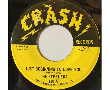 THE STEELERS - JUST BEGINNING TO LOVE YOU 7" (CHICAGO SOUL - 67-418). A glorious cut of mid-to-late 60s Chicago soul by The S