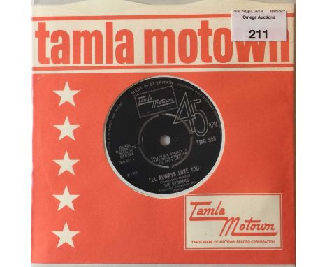 TMG 523 - THE SPINNERS - I'LL ALWAYS LOVE YOU 7". The original UK copy of (the quickly withdrawn and replaced with Detroit Sp