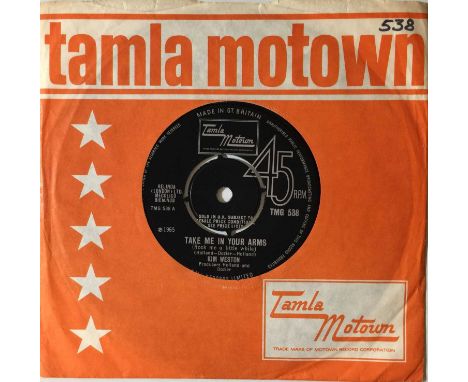 TMG 538 - KIM WESTON - TAKE ME IN YOUR ARMS 7". The original UK Tamla Motown 7" copy of Kim Weston - Take Me In Your Arms c/w