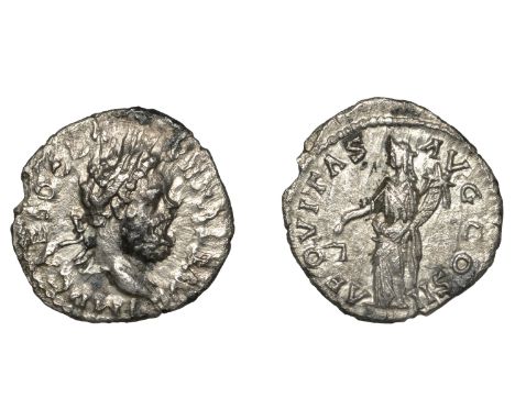 Roman Imperial Coinage, Clodius Albinus (195-197), Denarius, Rome, 195-7, imp caes d clo sep alb avg around laureate head rig
