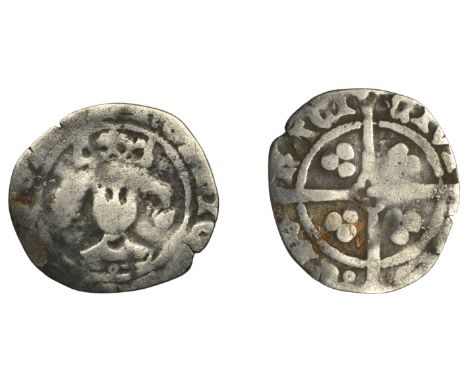 Henry IV (1399-1413), Light coinage, Penny, York, annulet on breast, quatrefoil on rev., 0.68g/10h (N 1364; S 1734). Fair, ra
