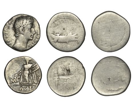 Roman Imperial Coinage, Augustus (27 BC-AD 14), Denarius, Lugdunum, 15-13 BC, avgvstvs divi f around bare head right, rev. im