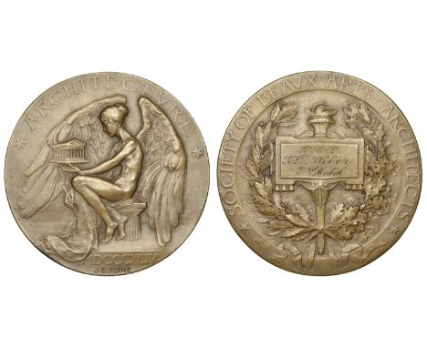United States of America, NEW YORK, The Society of Beaux (Fine) Arts and Architects, 1894, a bronze Prize Medal by J. É. Roin