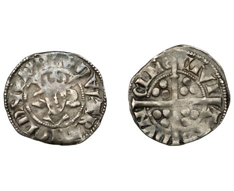 Edward II (1307-1327), Penny, class 11b1, Durham, Bp Kellawe, mm. cross pattee, crozier on rev., 1.30g/7h (cf. Durham Mint 89
