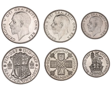 George V, Proof Halfcrown, Florin and Shilling, all 1927 (S 4037-9) [3]. Light hairlines, extremely fine  £100-£120