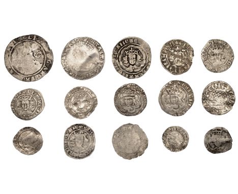 John, Penny, class Vb2, Oxford, Henri, henri on ocse, 1.25g/5h (N 970; S 1351); Edward III, Fourth Coinage, Pre-Treaty period