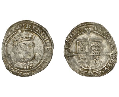 Henry VIII (1509-1547), Posthumous Coinage, Groat, Tower, mm. arrow on obv. inverted arrow on rev., bust 5, Roman lettering, 