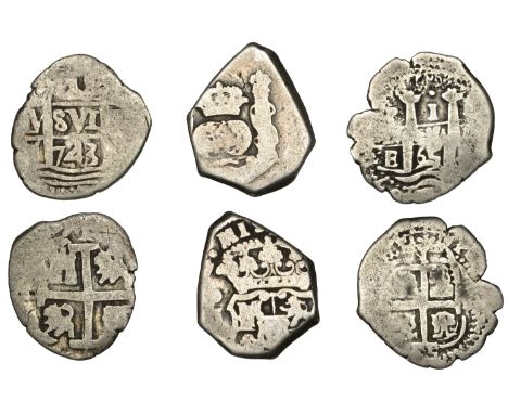 Spanish Colonies, BOLIVIA, Philip IV, Cob Real, 1665pe, Antonio de Ergueta, Potosi, 2.84g/12h (Cal. 1132); GUATEMALA, Philip 